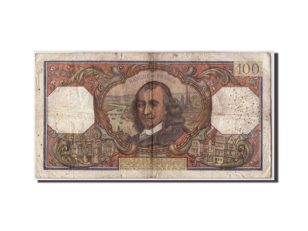 Banknote, France, 100 Francs, 100 F 1964-1979 ''Corneille'', 1965, 1965-04-01