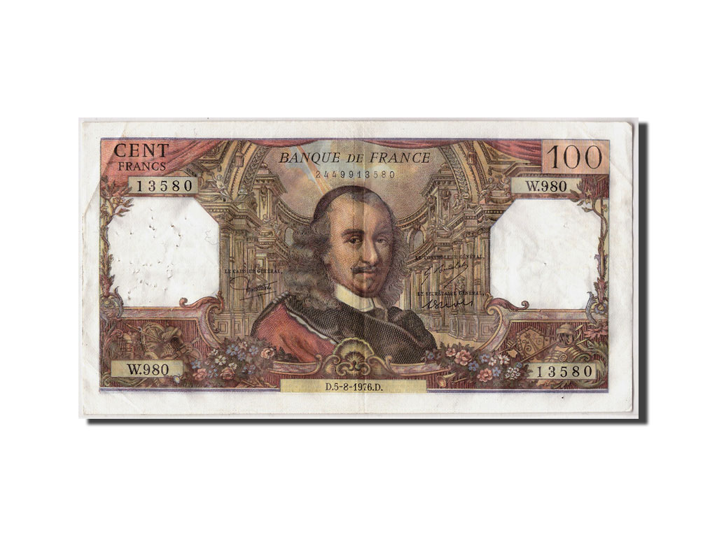 Banknote, France, 100 Francs, 100 F 1964-1979 ''Corneille'', 1976, 1976-08-05