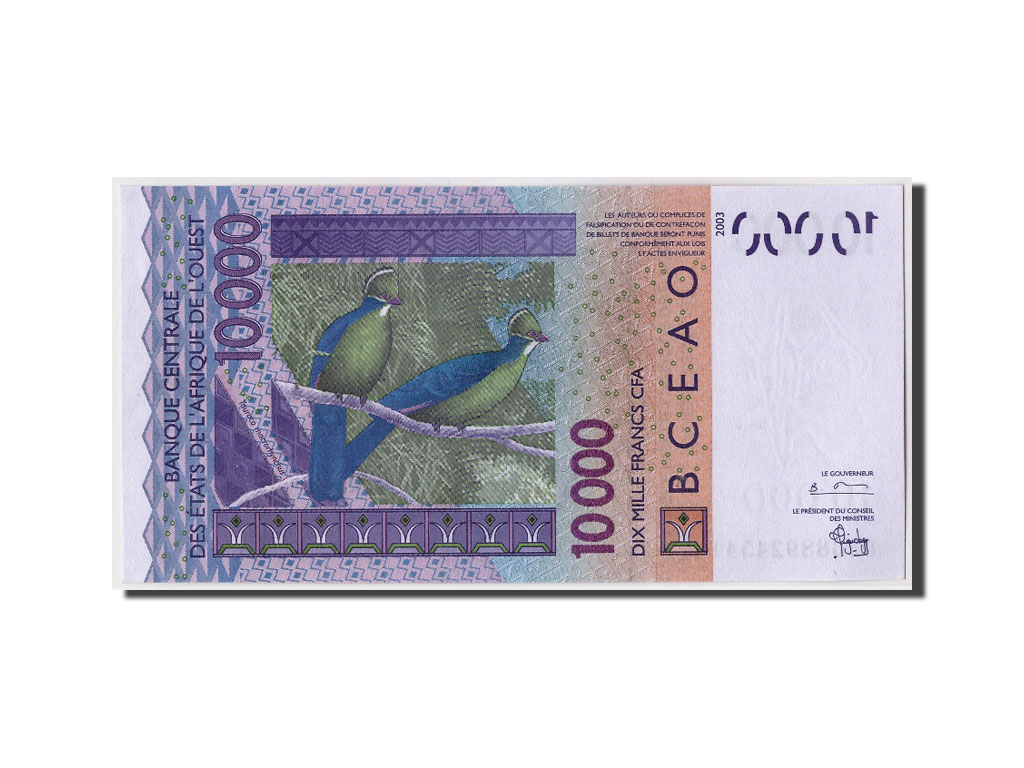 Banknote, West African States, 10,000 Francs, 2003, Undated, KM:718Ka