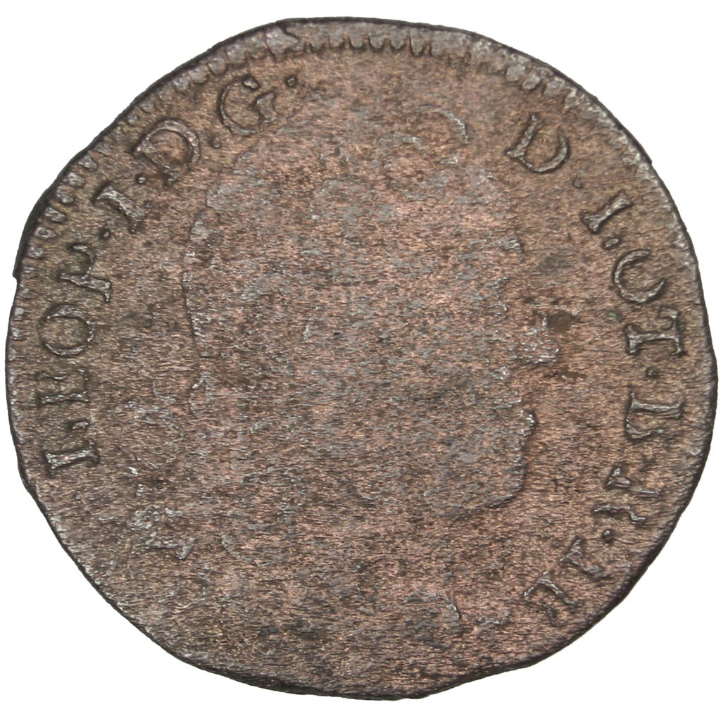 Coin, German States, LORRAINE, Leopold Joseph, Liard, 1728, Nancy, 