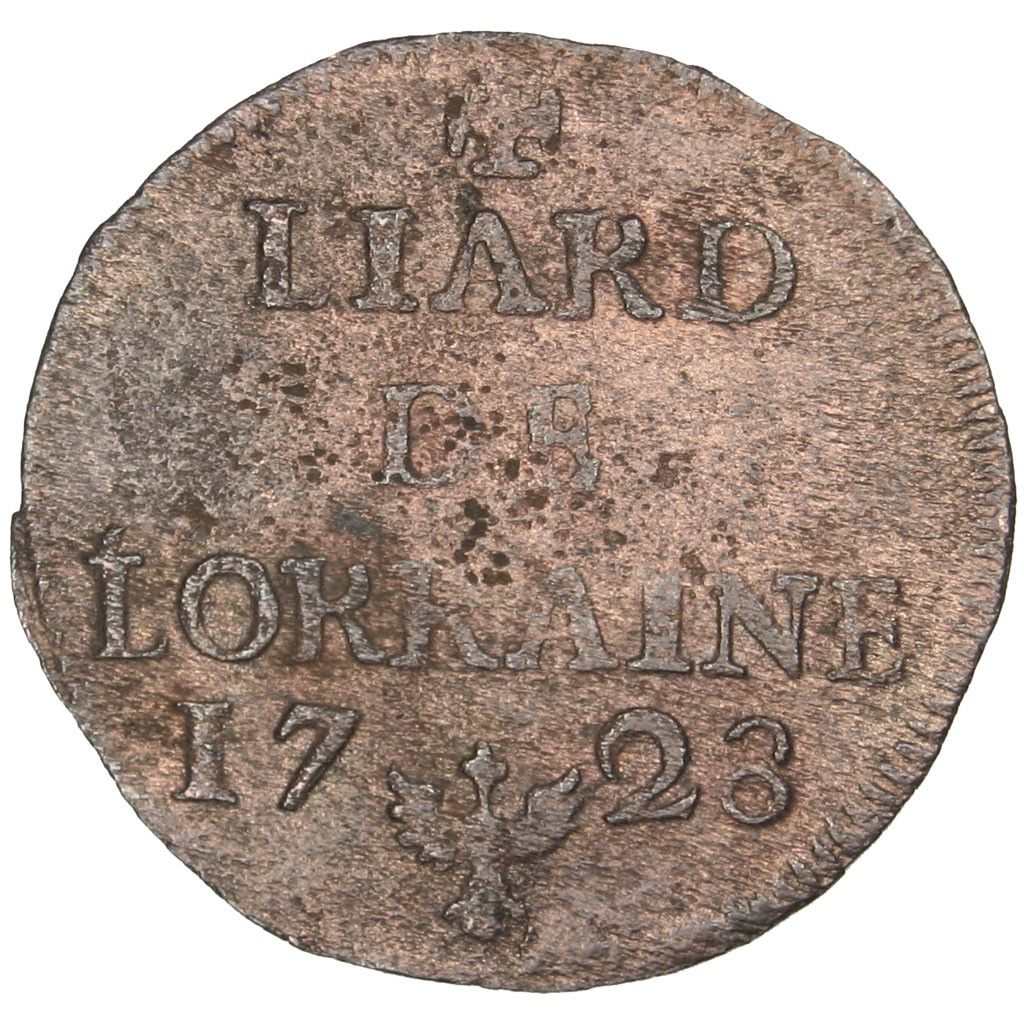 Coin, German States, LORRAINE, Leopold Joseph, Liard, 1728, Nancy, 