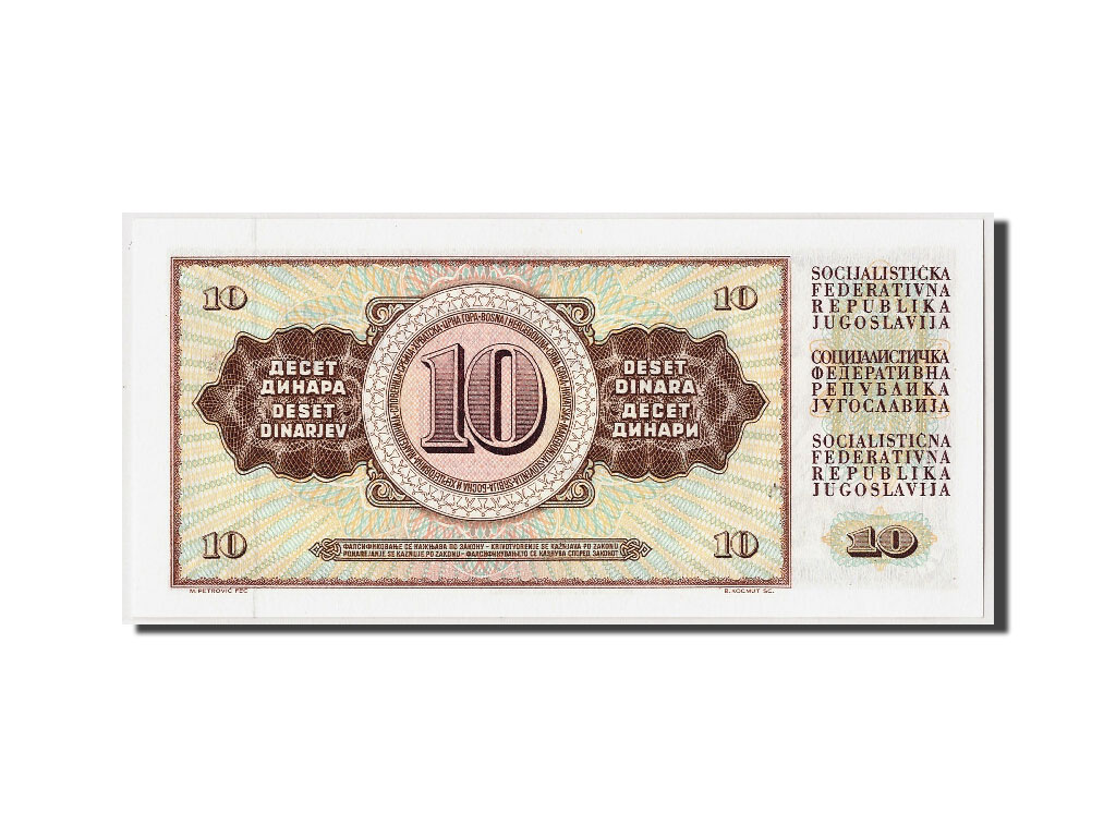 Billete, 10 Dinara, 1978, Yugoslavia, KM:87a, 1978-08-12, UNC