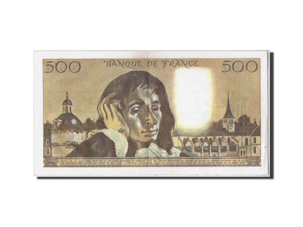 Banknote, France, 500 Francs, 500 F 1968-1993 ''Pascal'', 1979, 1979-06-07