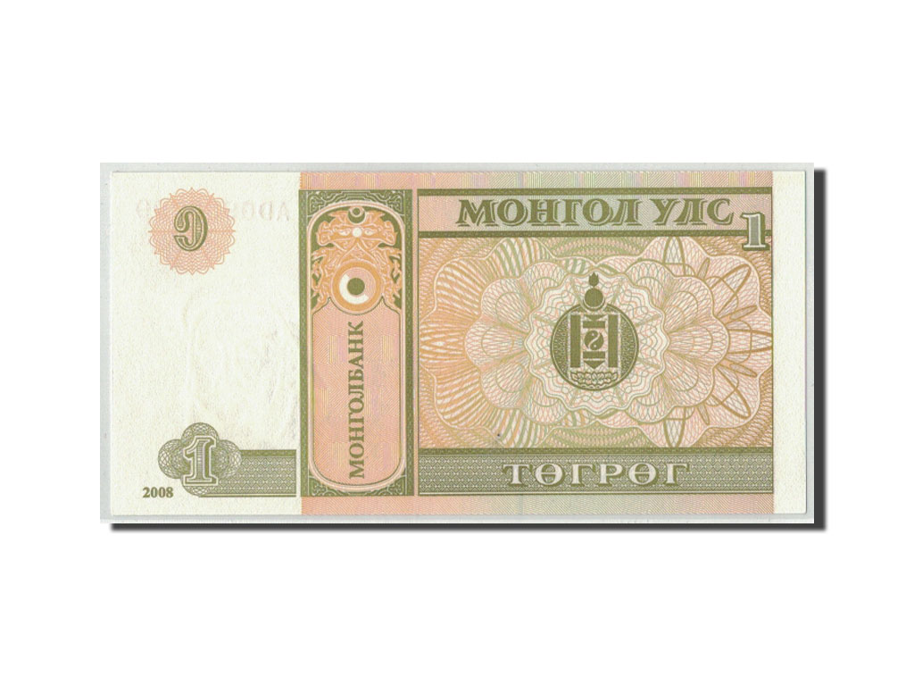 Billete, 1 Tugrik, 2008, Mongolia, KM:61a, UNC