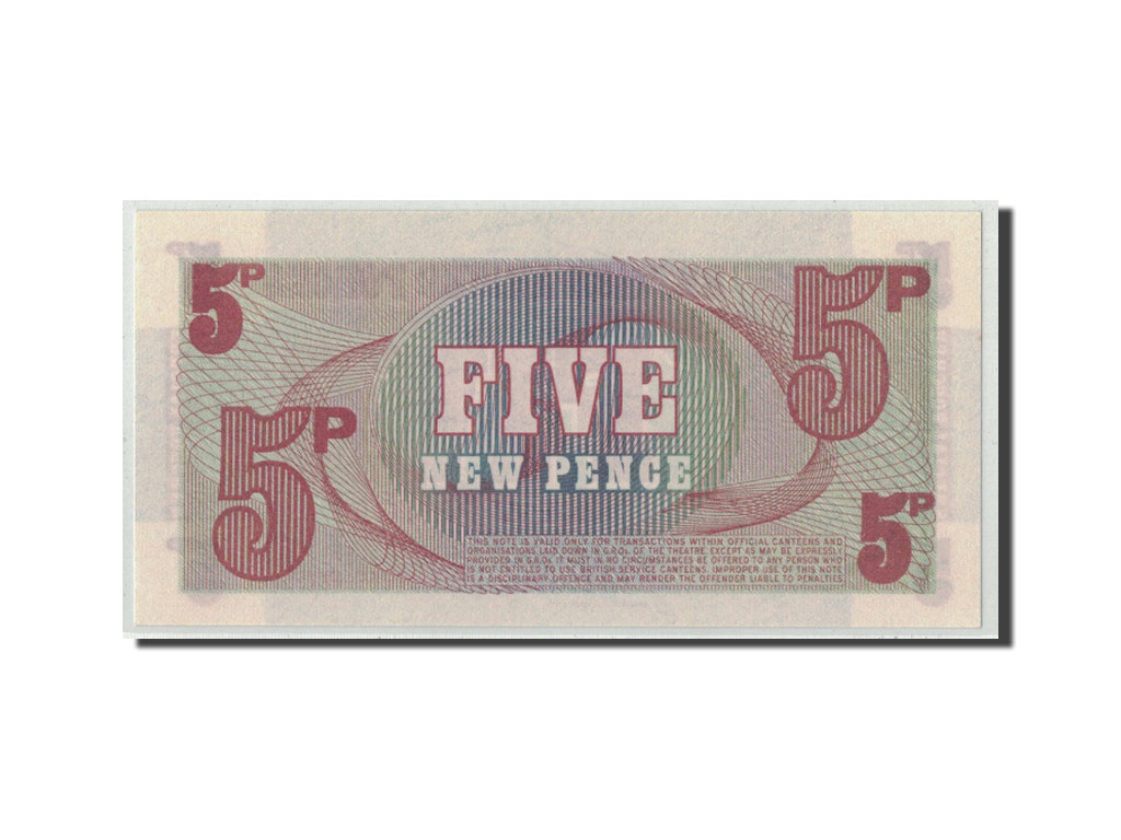 Billete, 5 New Pence, Undated (1972), Gran Bretaña, KM:M47, UNC