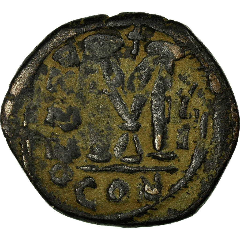 Coin, Heraclius 610-641, Follis, Constantinople, , Copper, Sear:805