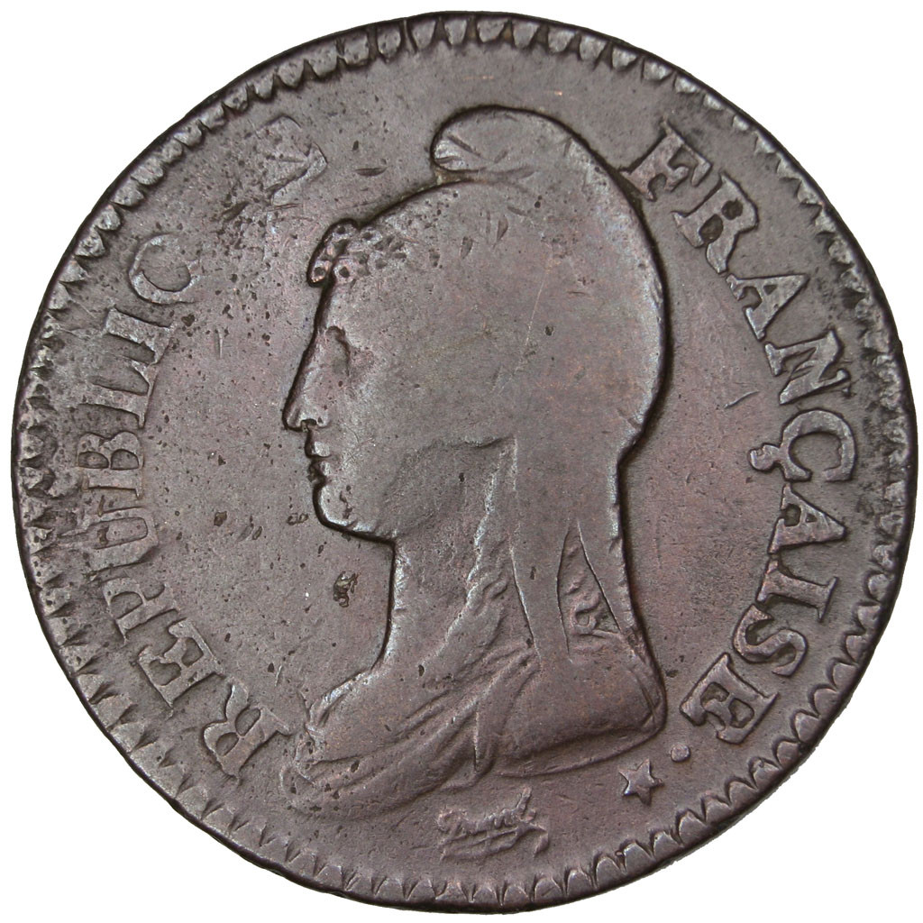Coin, France, Dupré, Decime, 1798, Paris, , Bronze, Gadoury:187