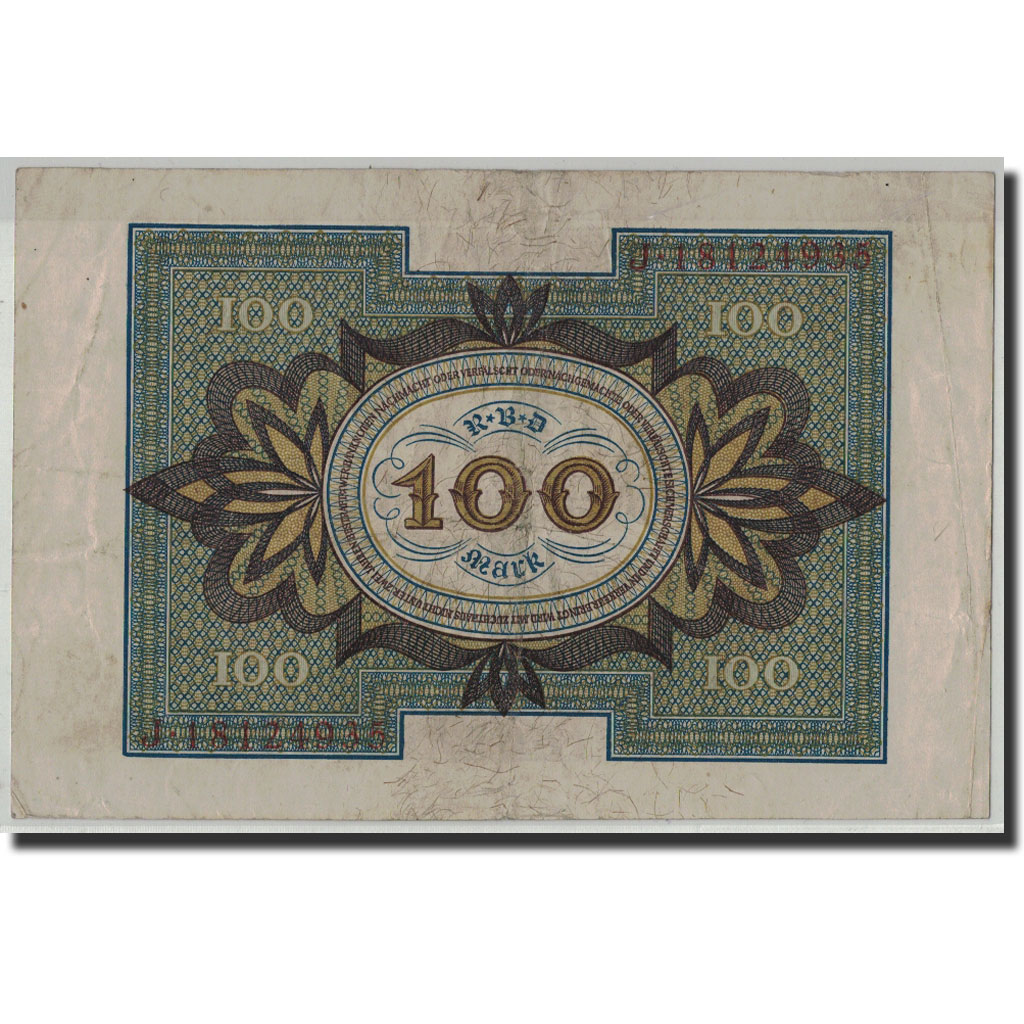 Billete, 100 Mark, 1920, Alemania, KM:69a, 1920-11-01, BC