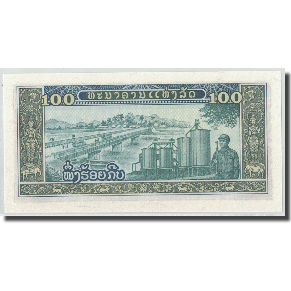 Billete, 100 Kip, Lao, KM:30a, UNC