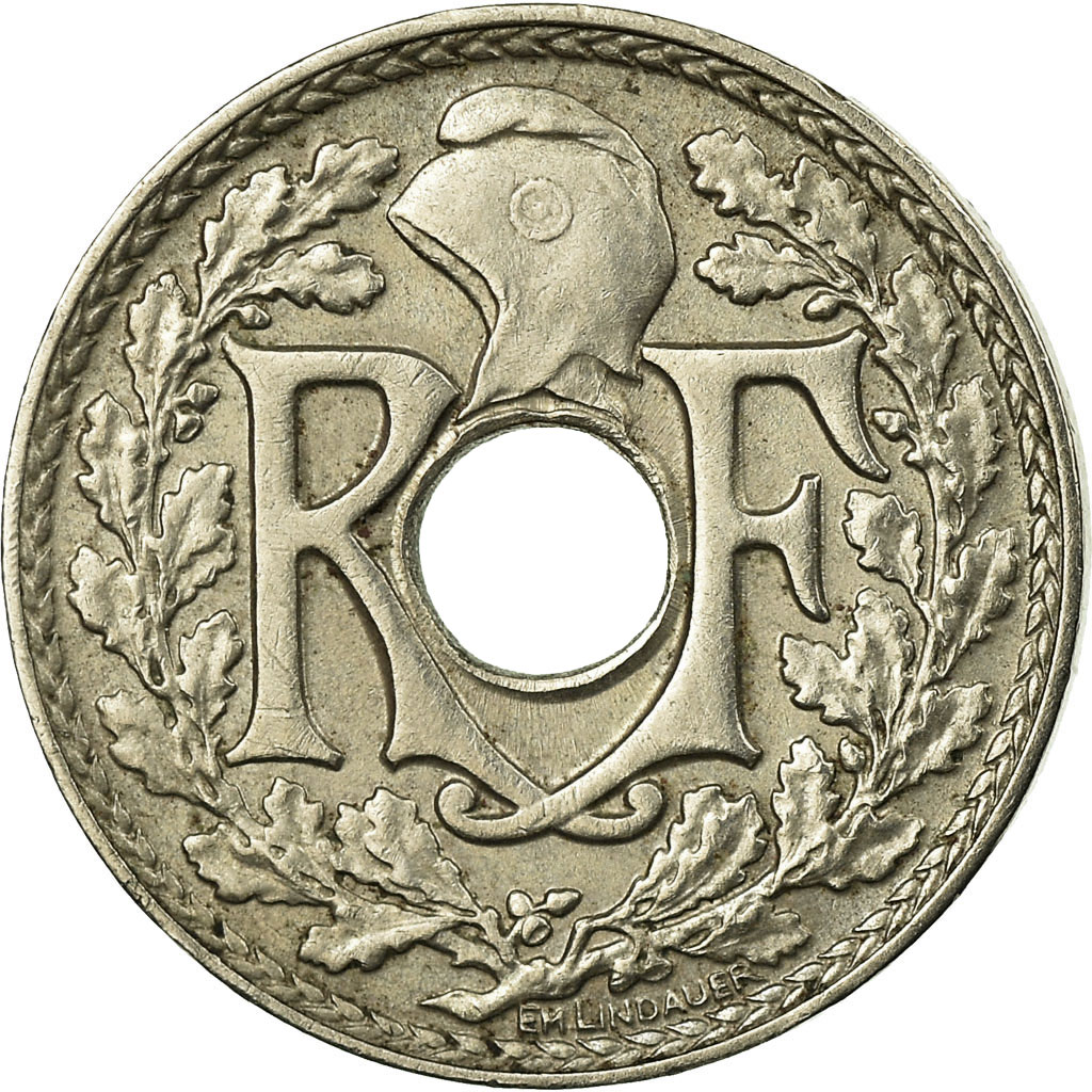 Moneda, Francia, Lindauer, 5 Centimes, 1938, MBC, Cobre - níquel, KM:875