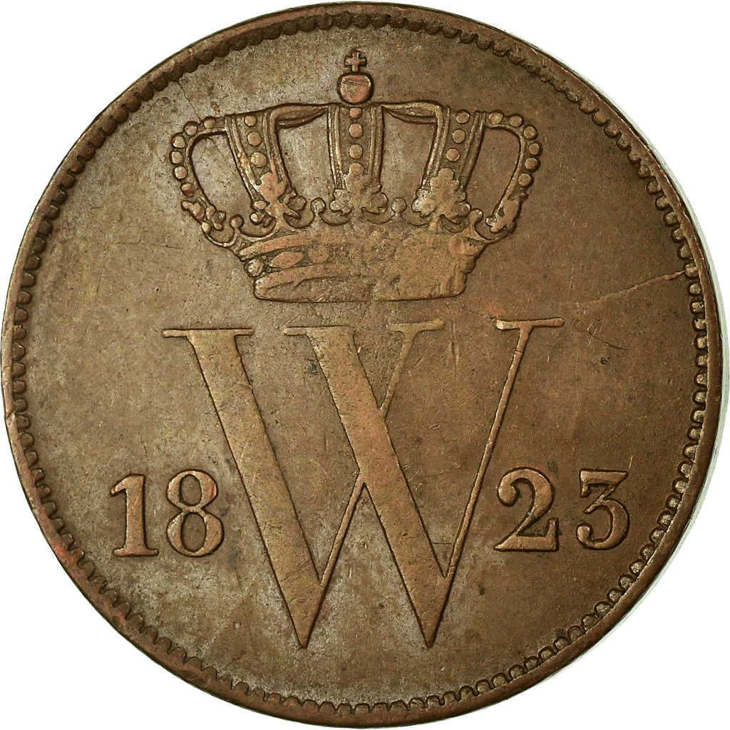 Coin, Netherlands, William I, Cent, 1823, , Copper, KM:47