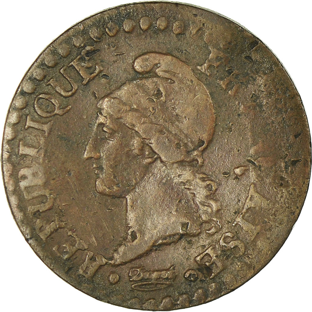 Coin, France, Dupré, Centime, AN 8, Paris, , Bronze, KM:646
