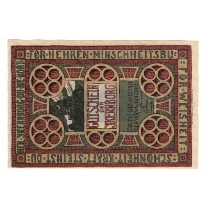 Billete, Alemania, Eckernforde Verwaltungsrat der Ykernburg, 1 Mark, porte