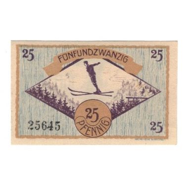 Billete, Alemania, Igelshieb Gemeinde, 25 Pfennig, personnage, 1921, 1921-04-01