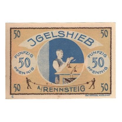 Billete, Alemania, Igelshieb Gemeinde, 50 Pfennig, personnage, 1921, 1921-04-01