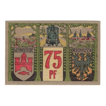 Billete, Alemania, Wernigerode Nordhausen-Wernigeroder Eisenbahngesellschaft, 75