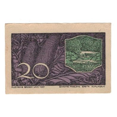 Billete, Austria, St. Georgen an der Gusen O.Ö. Gemeinde, 20 Heller, valeur