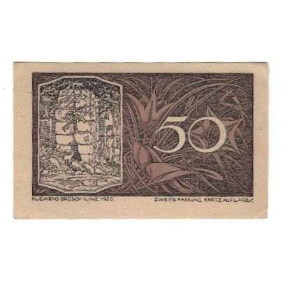Billete, Austria, St. Georgen an der Gusen O.Ö. Gemeinde, 50 Heller, valeur