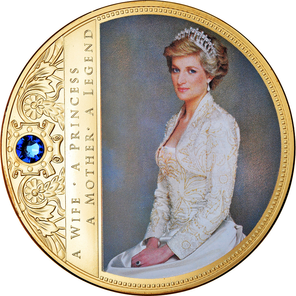 United Kingdom , Medal, Portraits de la Princesse Diana, , Copper Gilt
