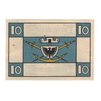 [#322622] Billet, Allemagne, Wilhelmshaven Stadt, 10 Pfennig, Blason, 1920, 1920