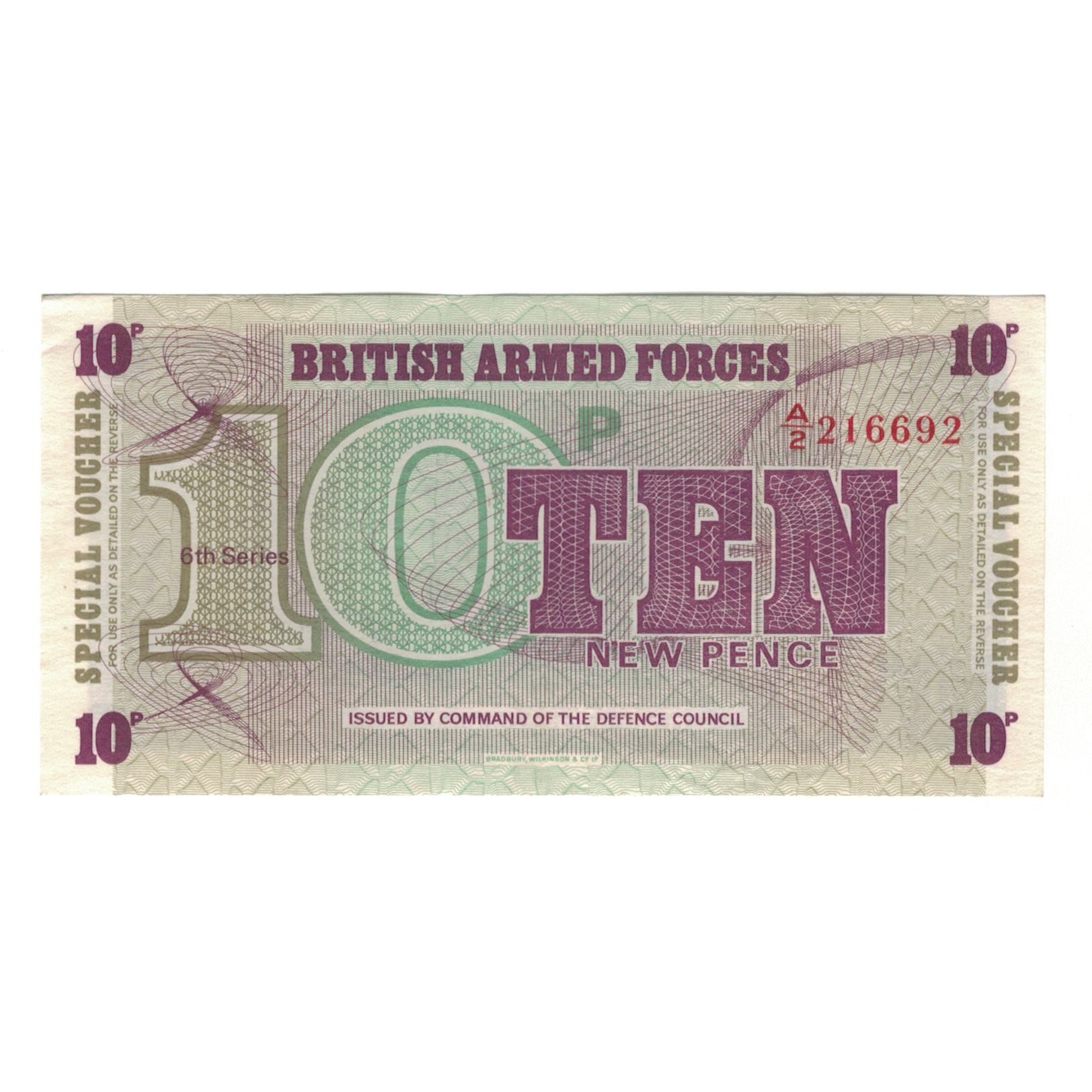 Billete, 10 New Pence, Undated (1972), Gran Bretaña, KM:M48, EBC