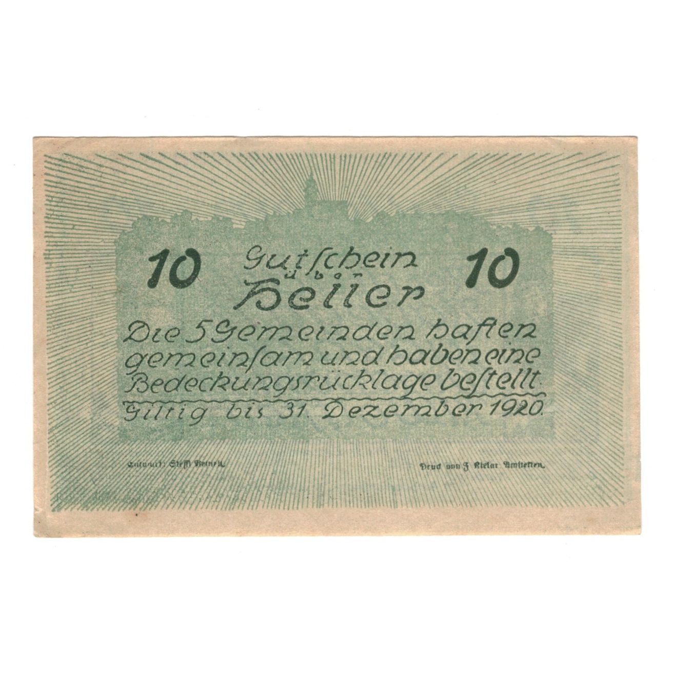 Billete, Austria, Neustadtl Nabegg Judenhof Windpassing Kl. Wolfstein N.Ö. 1