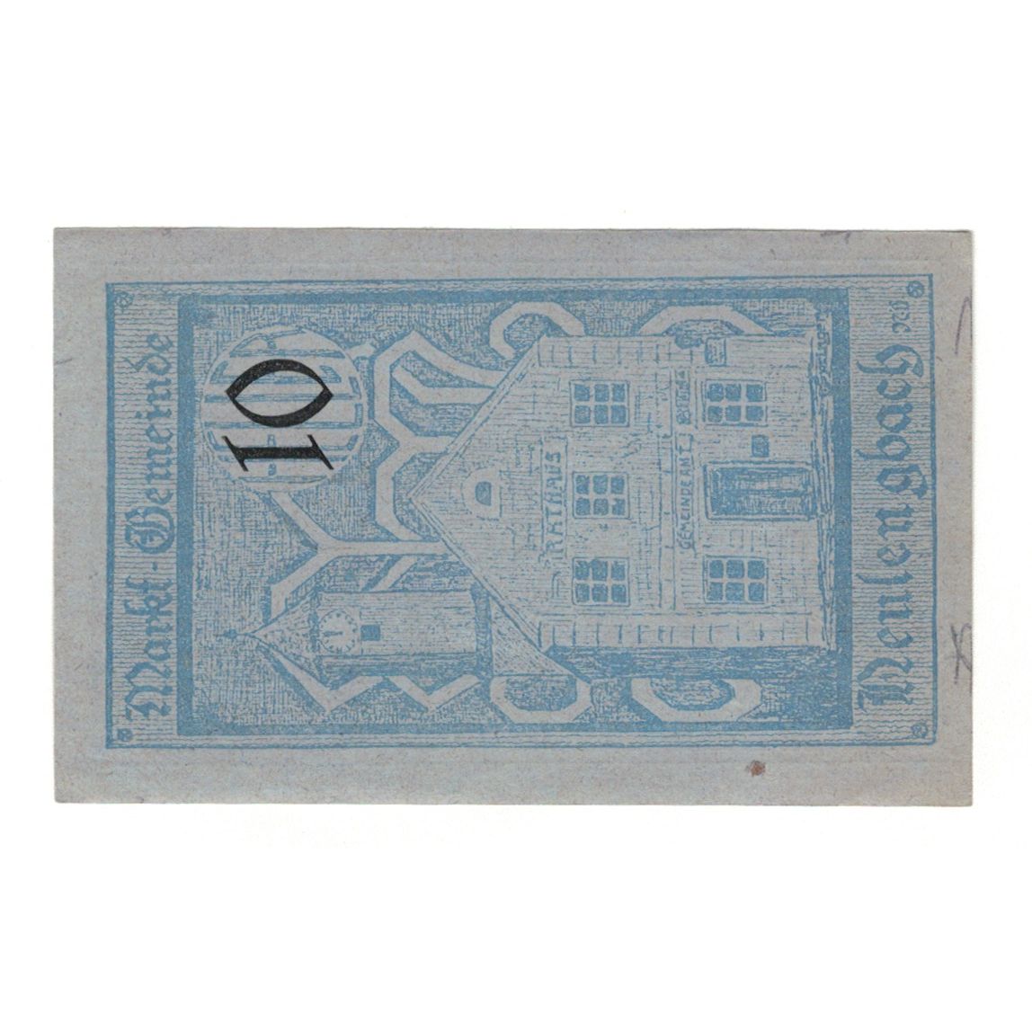 Billete, Austria, Neulengbach N.Ö. Marktgemeinde, 10 Heller, batiment 1, 1920