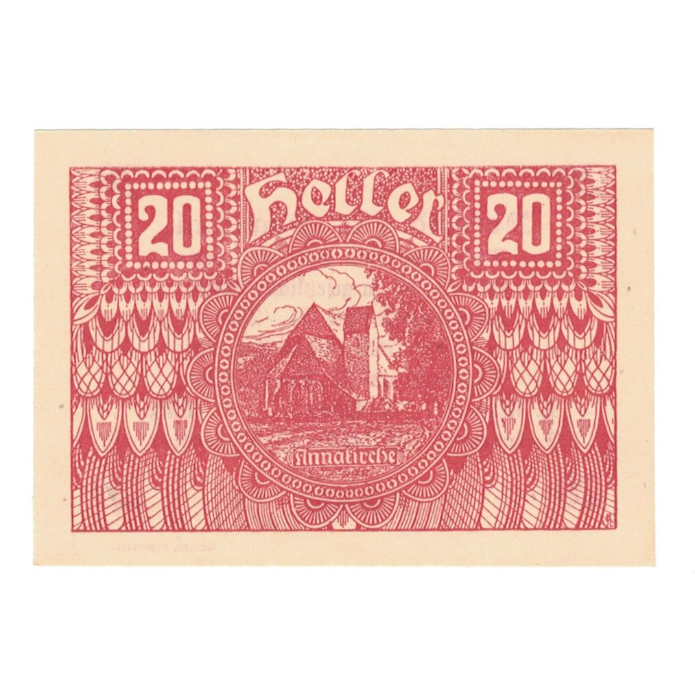 Billete, Austria, Pöggstall N.Ö. Prv. K Kramler A Lump F Mück, 20 Heller