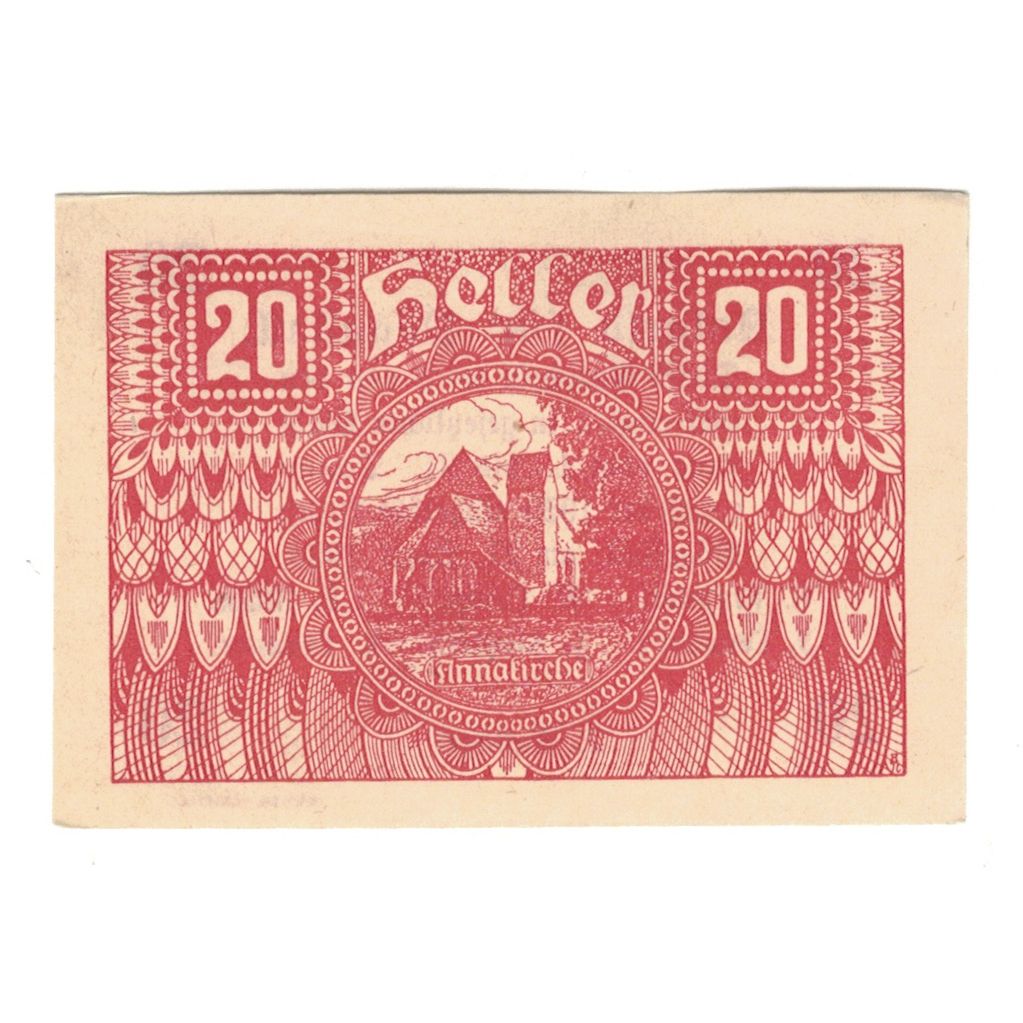 Billete, Austria, Pöggstall N.Ö. Prv. K Kramler A Lump F Mück, 20 Heller