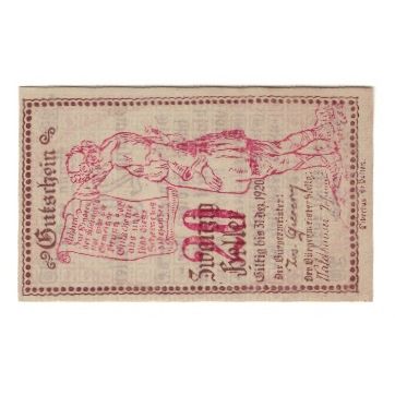 Billete, Austria, Brunn an der Erlauf Gemeinde, 20 Heller, Texte 2, 1920