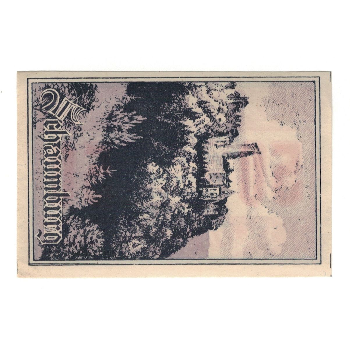 Billete, Austria, Pupping O.Ö. Gemeinde, 50 Heller, Ruines 1, EBC, Mehl:FS