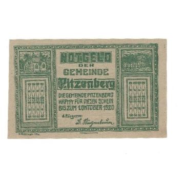 Billete, Austria, Pitzenberg O.Ö. Gemeinde, 10 Heller, personnage, 1920