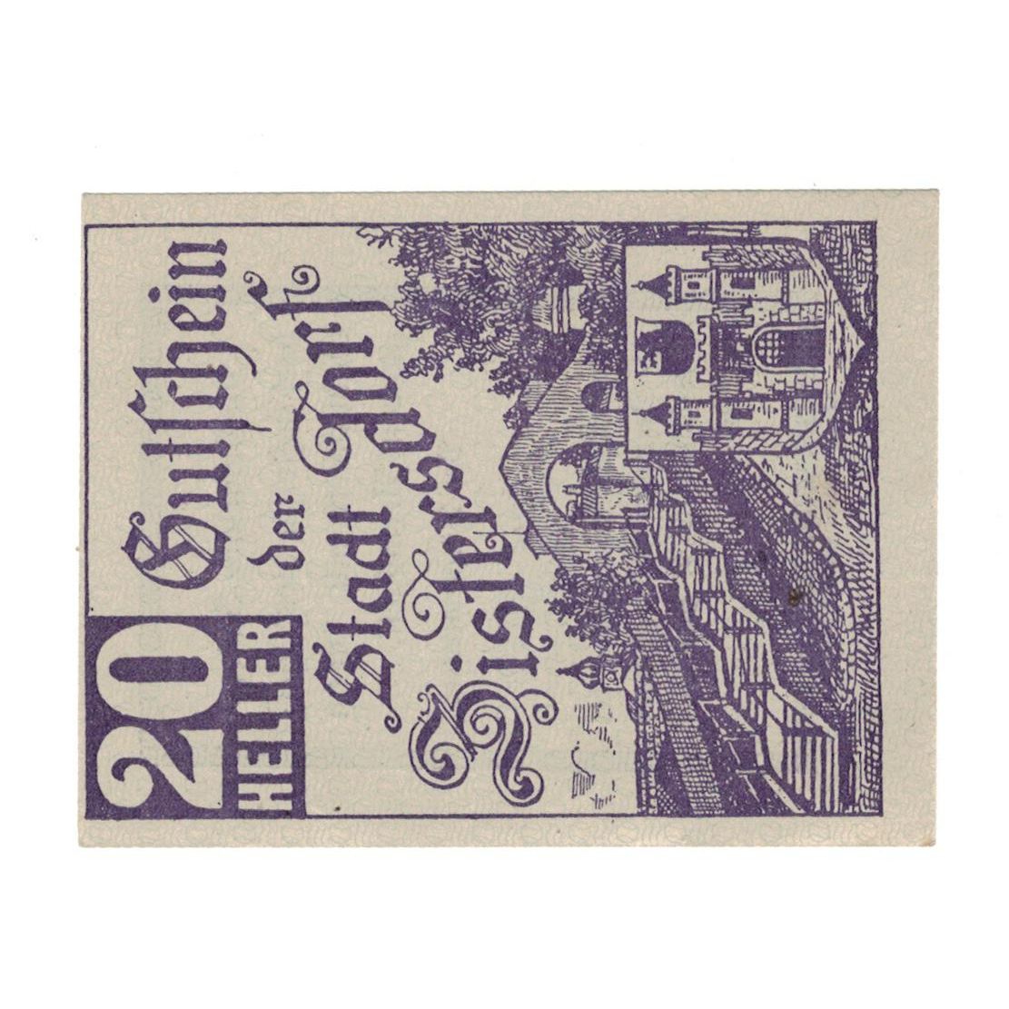 Billete, Austria, 20 Heller, Texte, 1920, 1920-12-31, EBC, Mehl:FS 1277