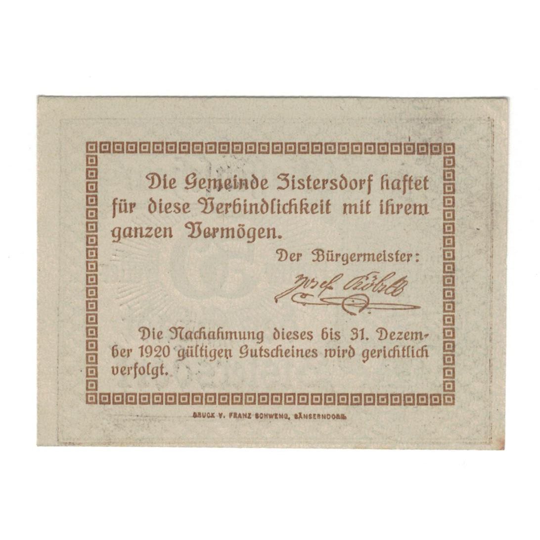 Billete, Austria, 50 Heller, Texte, 1920, 1920-12-31, EBC, Mehl:FS 1277