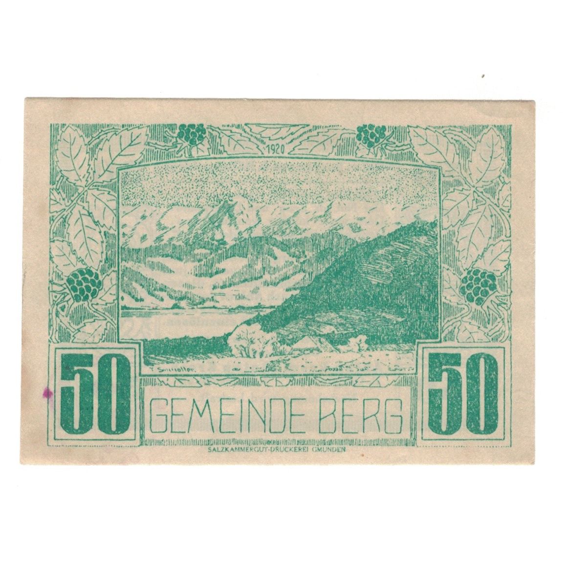 Billete, Austria, 50 Heller, Texte, 1920, 1920-06-27, EBC, Mehl:FS 81