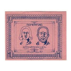 Billete, Austria, Steinerkirchen An Der Traun Ortsgemeinde, 20 Heller, Texte