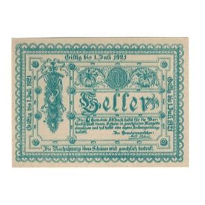 Billete, Austria, Edlbach O.Ö. Gemeinde, 50 Heller, Texte, 1921, 1921-07-01