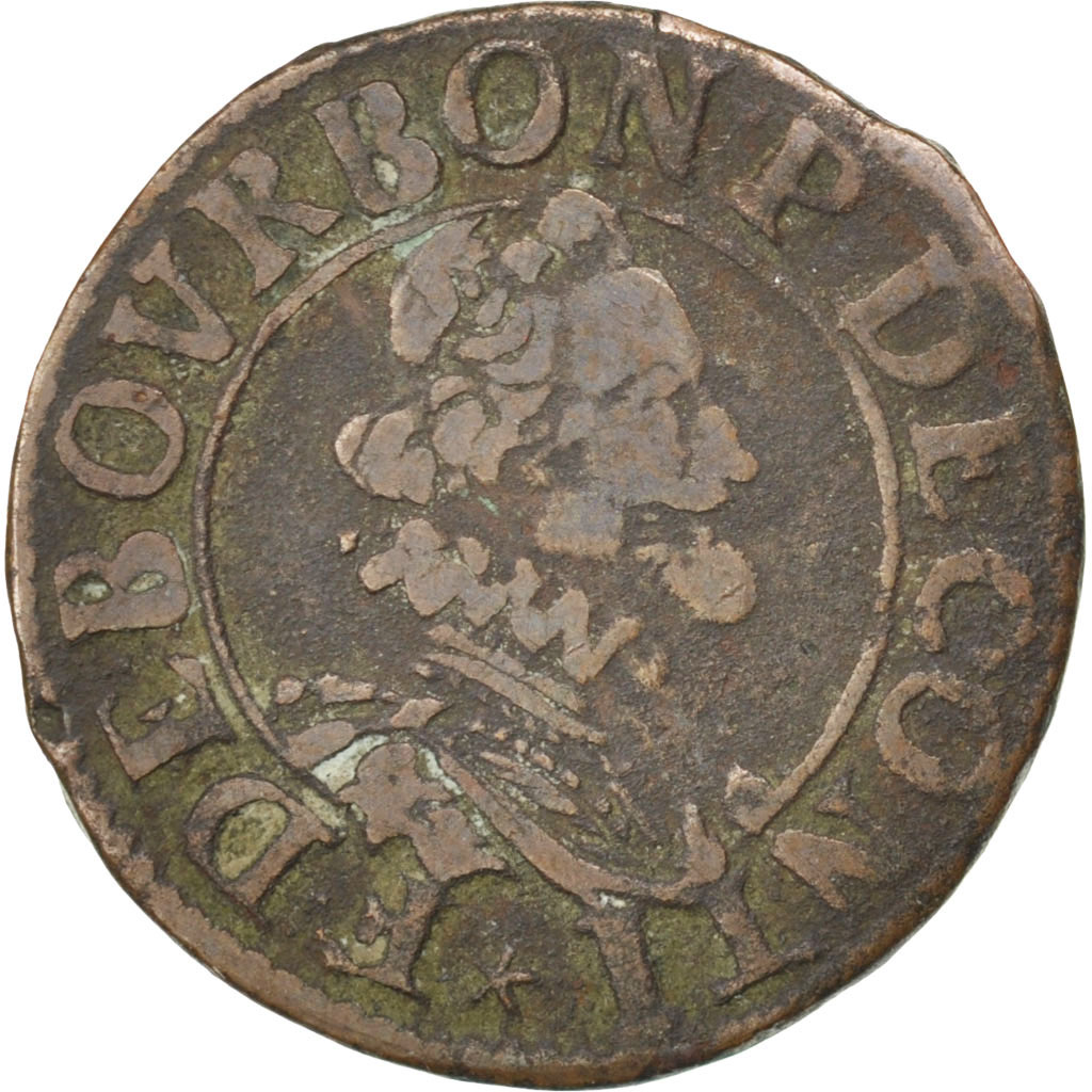 FRENCH STATES, CHÂTEAU-REGNAULT, 2 Deniers, Tournois, Copper, 