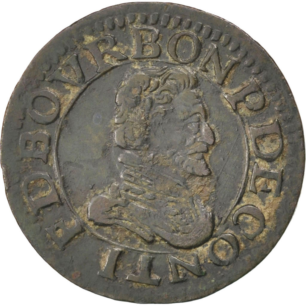 Coin, FRENCH STATES, CHATEAU-RENAUD, 2 Deniers, Tournois, , Copper