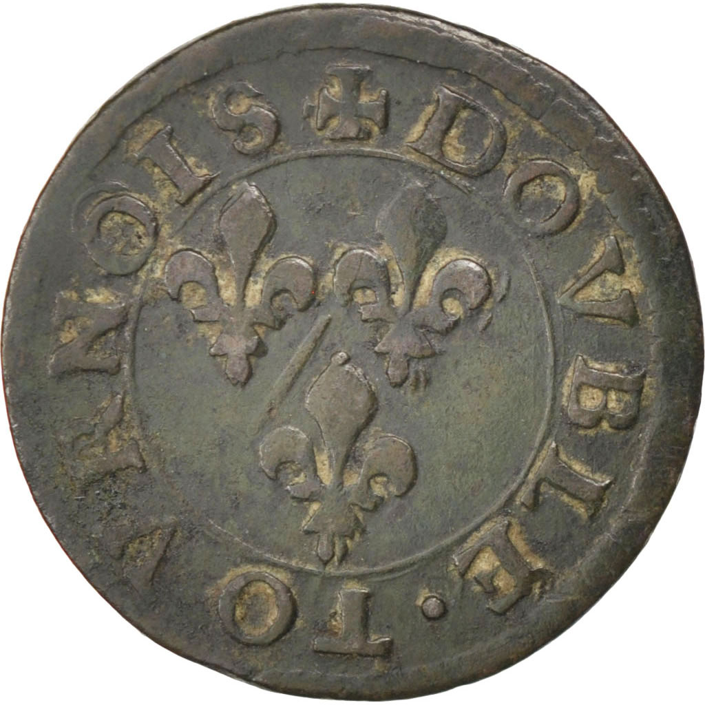Coin, FRENCH STATES, CHATEAU-RENAUD, 2 Deniers, Tournois, , Copper