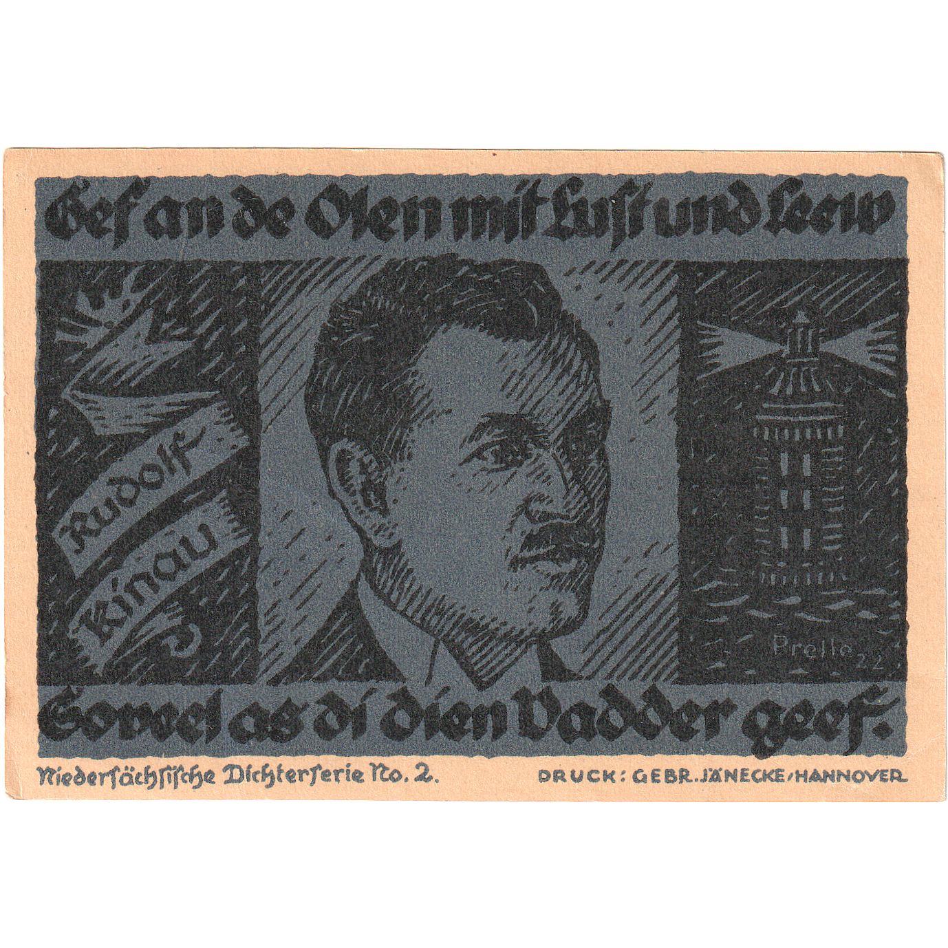 Geldschein, Deutschland, Hannover, 10 Mark, portrait, 1922, 1922-02-01, UNZ-