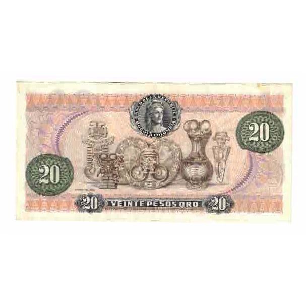 [#330127] Billet, Colombie, 20 Pesos Oro, 1981, 1981-01-01, KM:409d, SPL