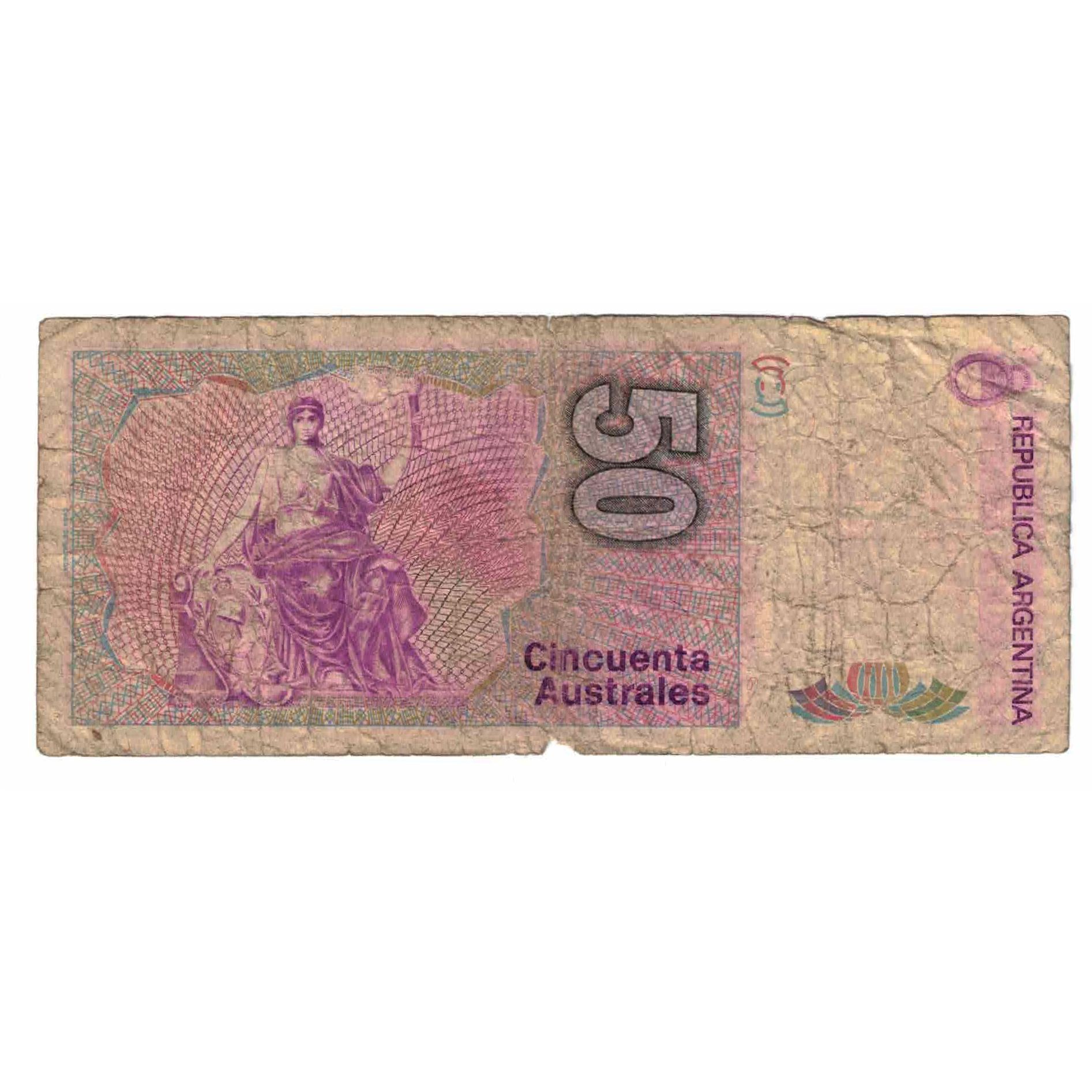 Billete, 50 Australes, Argentina, KM:326b, MC