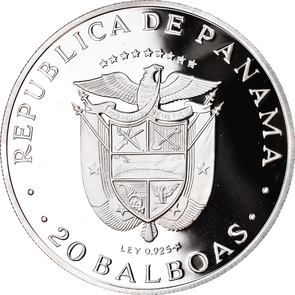 [3306] moneda, panamá, 20 balboas, 1974,