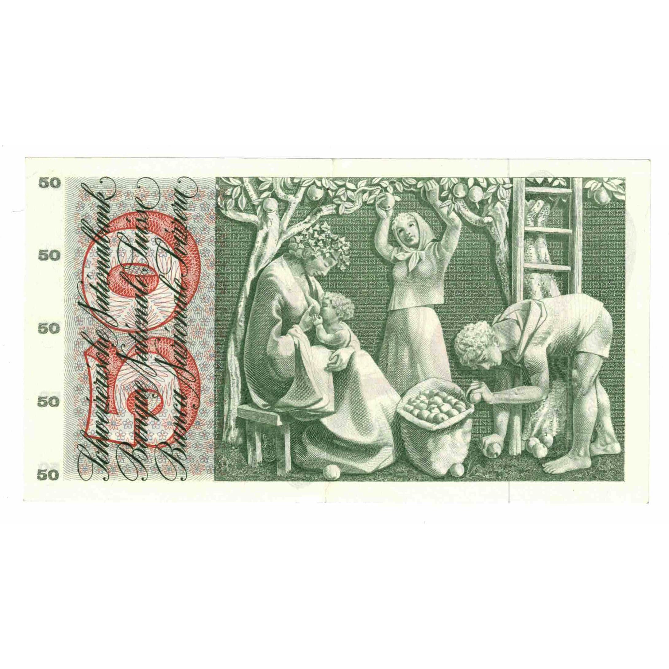 Banknote, Switzerland, 50 Franken, 1965, 1965-01-21, KM:48e, AU(55-58)