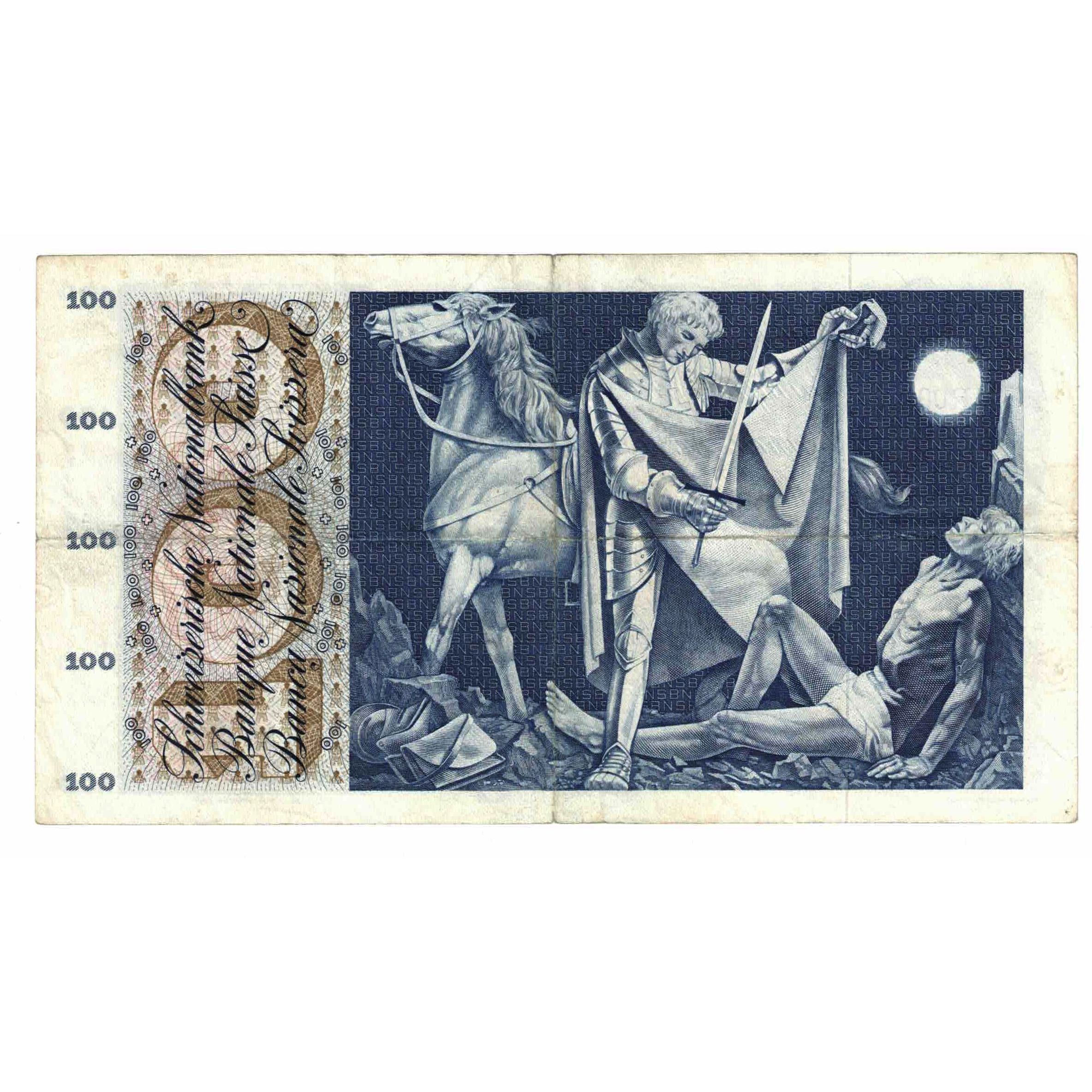 Banknote, Switzerland, 100 Franken, 1963, 1963-03-28, KM:49e, EF(40-45)