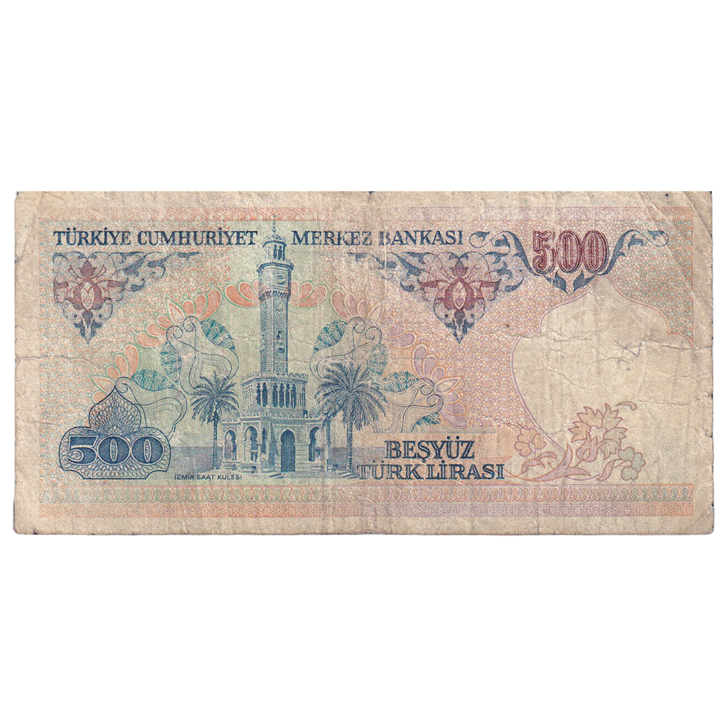 Banknote, Turkey, 500 Lira, 1984, KM:195, VG