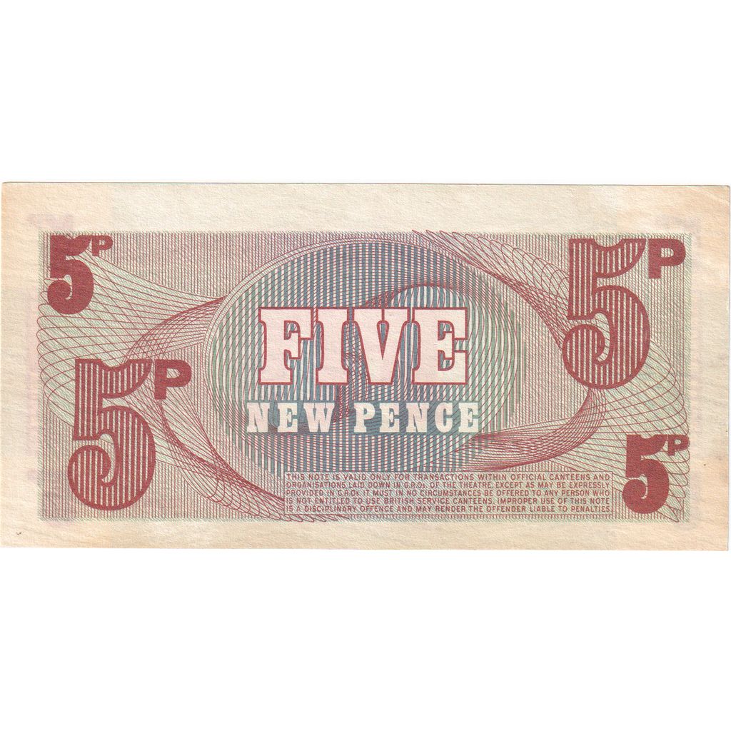 Great Britain, 5 New Pence, UNC
