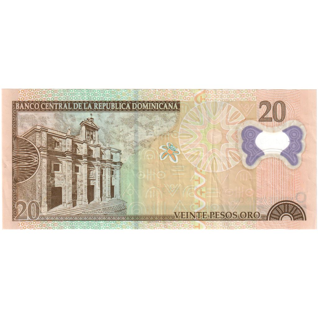 Dominican Republic, 20 Pesos, UNC(65-70)