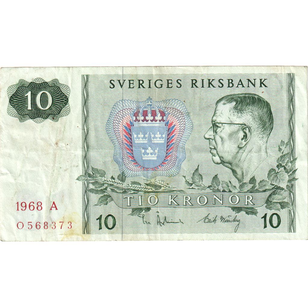 Sweden, 10 Kronor, VF